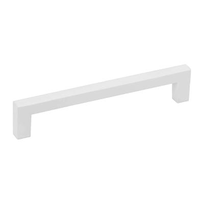 Ручка-скоба H70-128 белая квадро